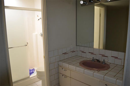 removing walls in bathroom