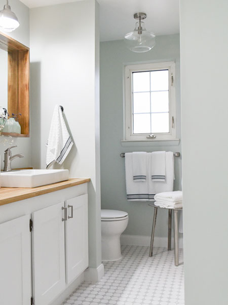 before and after bathroom makeover