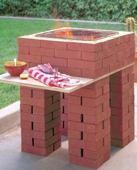uses leftover bricks