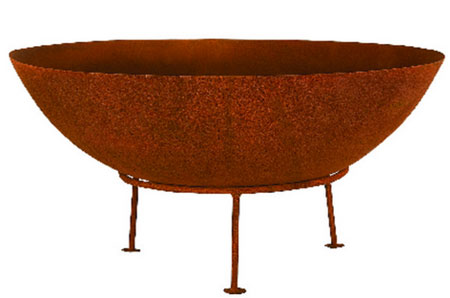 steel fire pit at builders warehouse