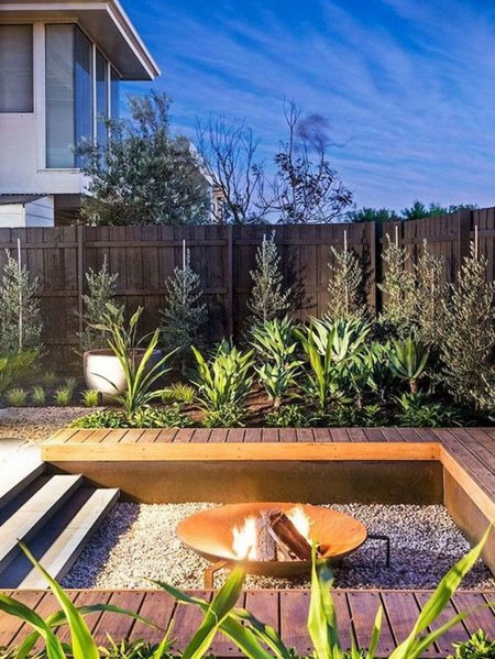 add a firepit to outdoors