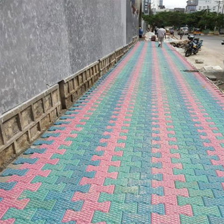 paving tiles made from plastic waste