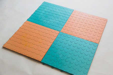 recycled plastic waste into plastic paver tiles