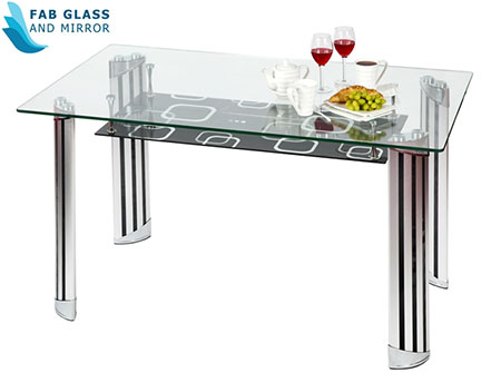 glass dining table