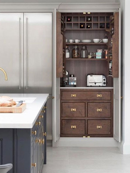 design elements with wood cabinets in kitchen