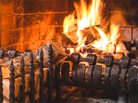 Nothing beats the ambiance and warmth of a fireplace