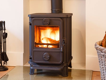 built in or freestanding fireplace