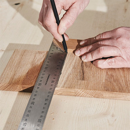 measure and mark for cutting out