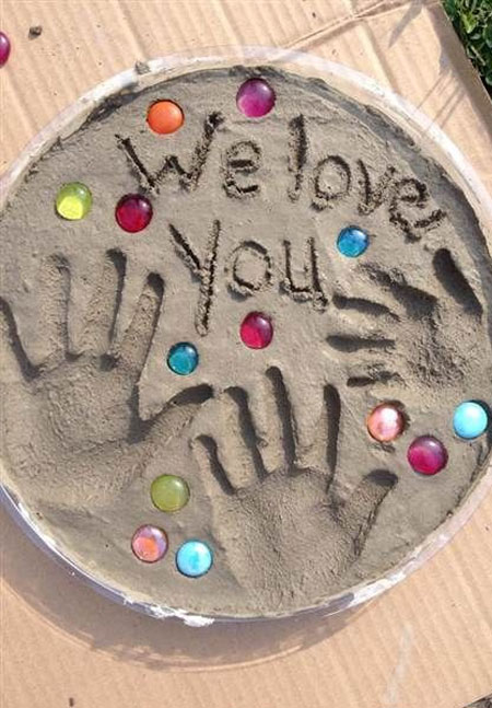 cement crafts mothers day