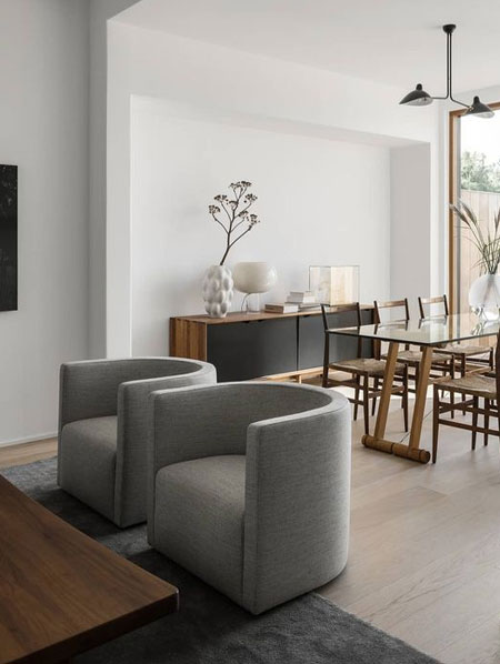 wood accents for warm room