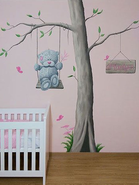 tatty teddy nursery wall