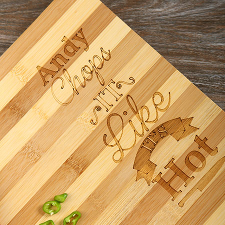 personalised chopping board
