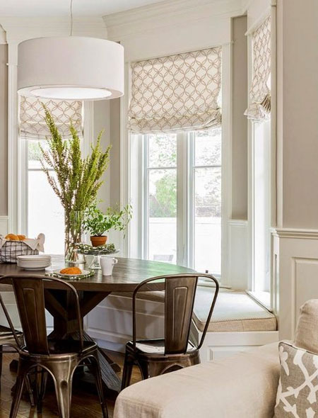ideas for bay windows in dining room
