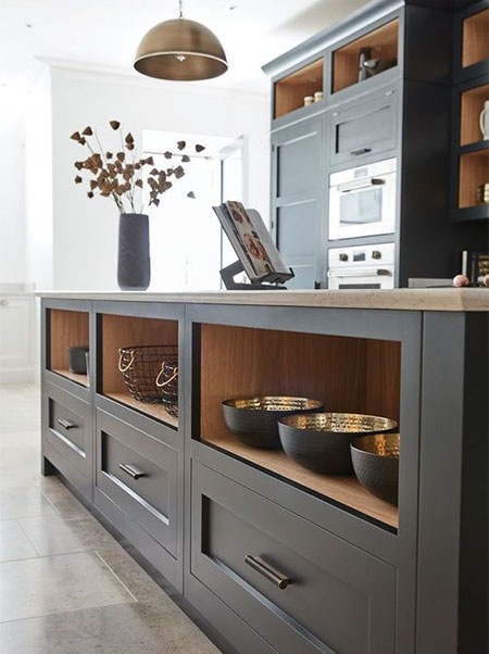 modern grey kitchen
