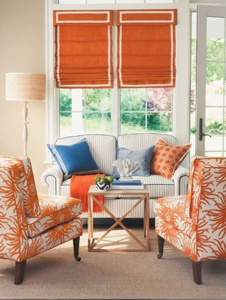 accent colours for garden room or patio