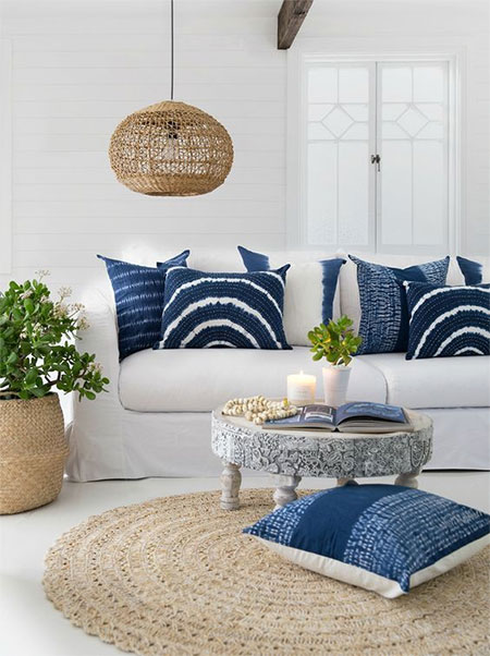 keep cushion colours in the same colour palette