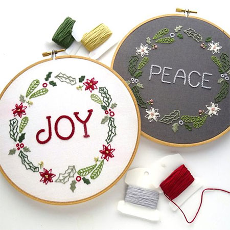 Embroidery Christmas Decor and Ornaments