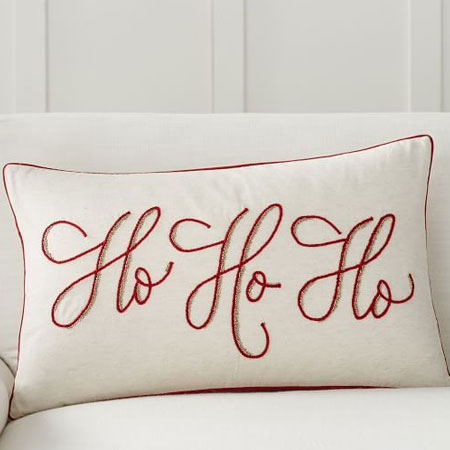 embroidery christmas pillows or cushions