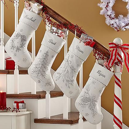 personalised embroidered christmas stockings