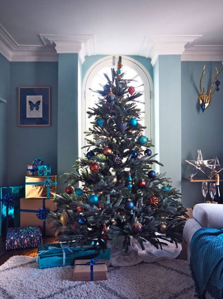 jewel tone christmas holiday decorating