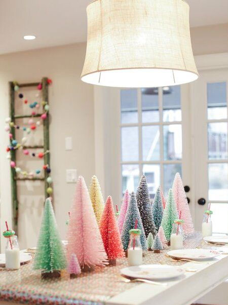 bottlebrush christmas centrepiece decor