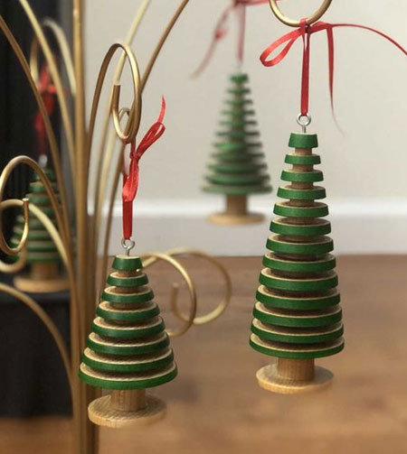 instructions wooden tree ornaments