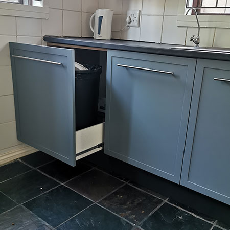 diy kitchen undersink cupboard with storage