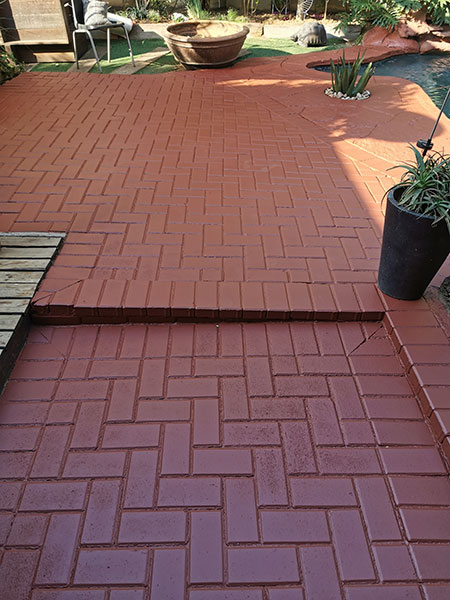 refresh concrete paving with paving paint