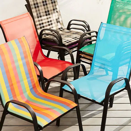 refresh outdoor garden chairs with new fabric