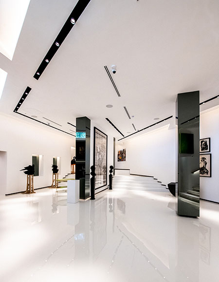 Inhouse Design Studio was approached to design an art gallery