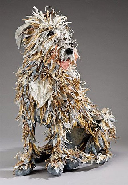 recycled paper sculptures