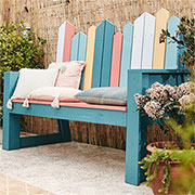quick and easy DIY garden bench
