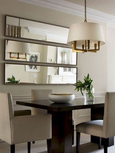 warm brown colours for dining room