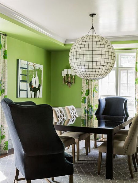 apple green dining room