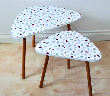 Terrazzo Table with Annie Sloan Chalk Paints