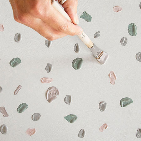 Terrazzo Table with Annie Sloan Chalk Paints