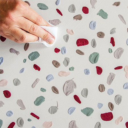 Terrazzo Table with Annie Sloan Chalk Paints