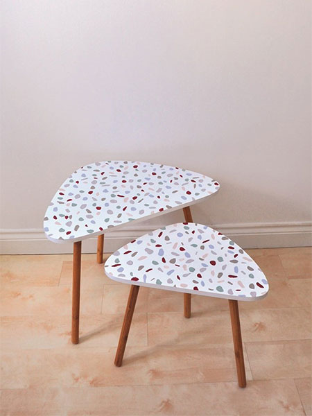 Terrazzo Table with Annie Sloan Chalk Paints