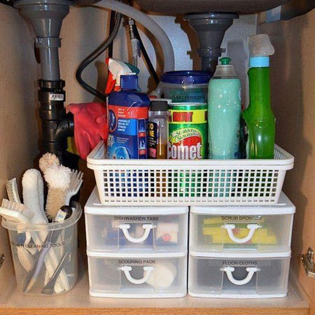 Storage under the sink