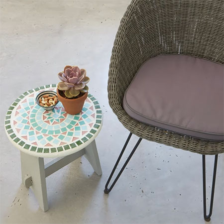 Add Mosaic to a Side Table