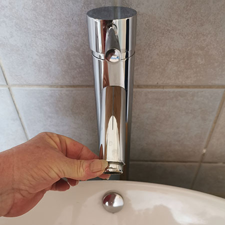 how to clean tap filter