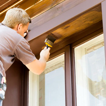 regular maintenance for wooden window frames