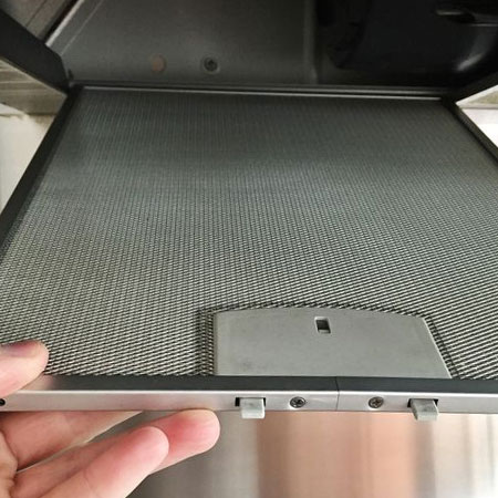 replace greasy extractor hood filters