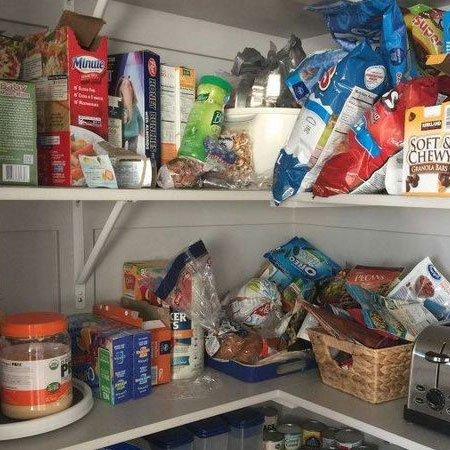 tidy messy pantry