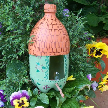 plastic bottle bird house