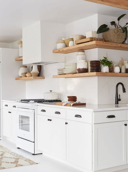 all white scandinavian kitchen