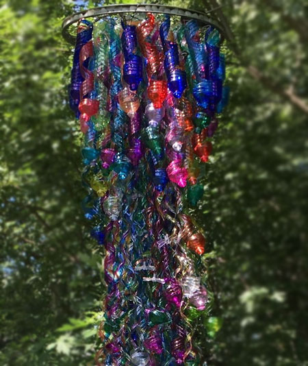 ideas using coloured plastic bottles
