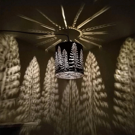 Recycle Food Cans To Make Your Own, Tree Shadow Lamp Shader