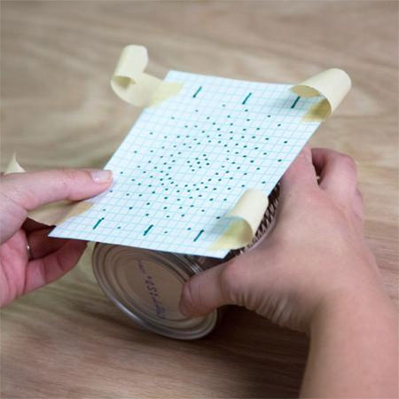 how to make tin can light lampshade