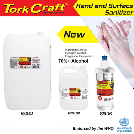 Tork Craft Hand and Surface Sanitizer - with 70% alcohol content